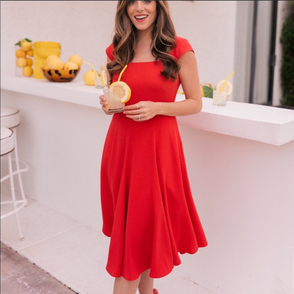 Gal Meets Glam Regina fit and flare dress